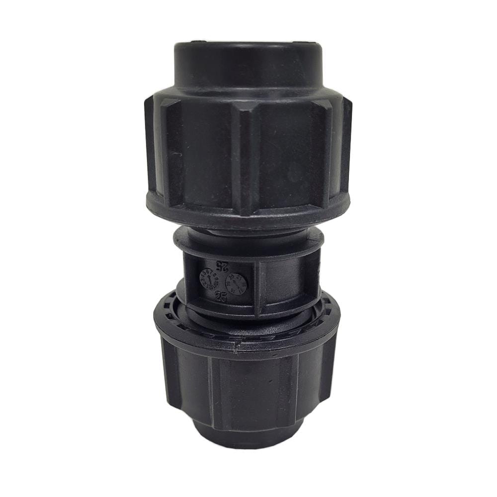 ATKC POLY FITTINGS STRAIGHT COUPLER 25MM x 25MM