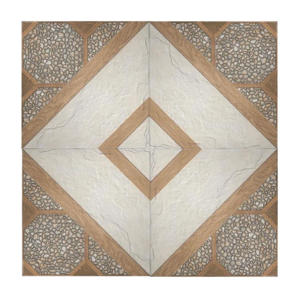 TARA FLOORTILE 40X40CM VIENKA-BROWN 0.96M2