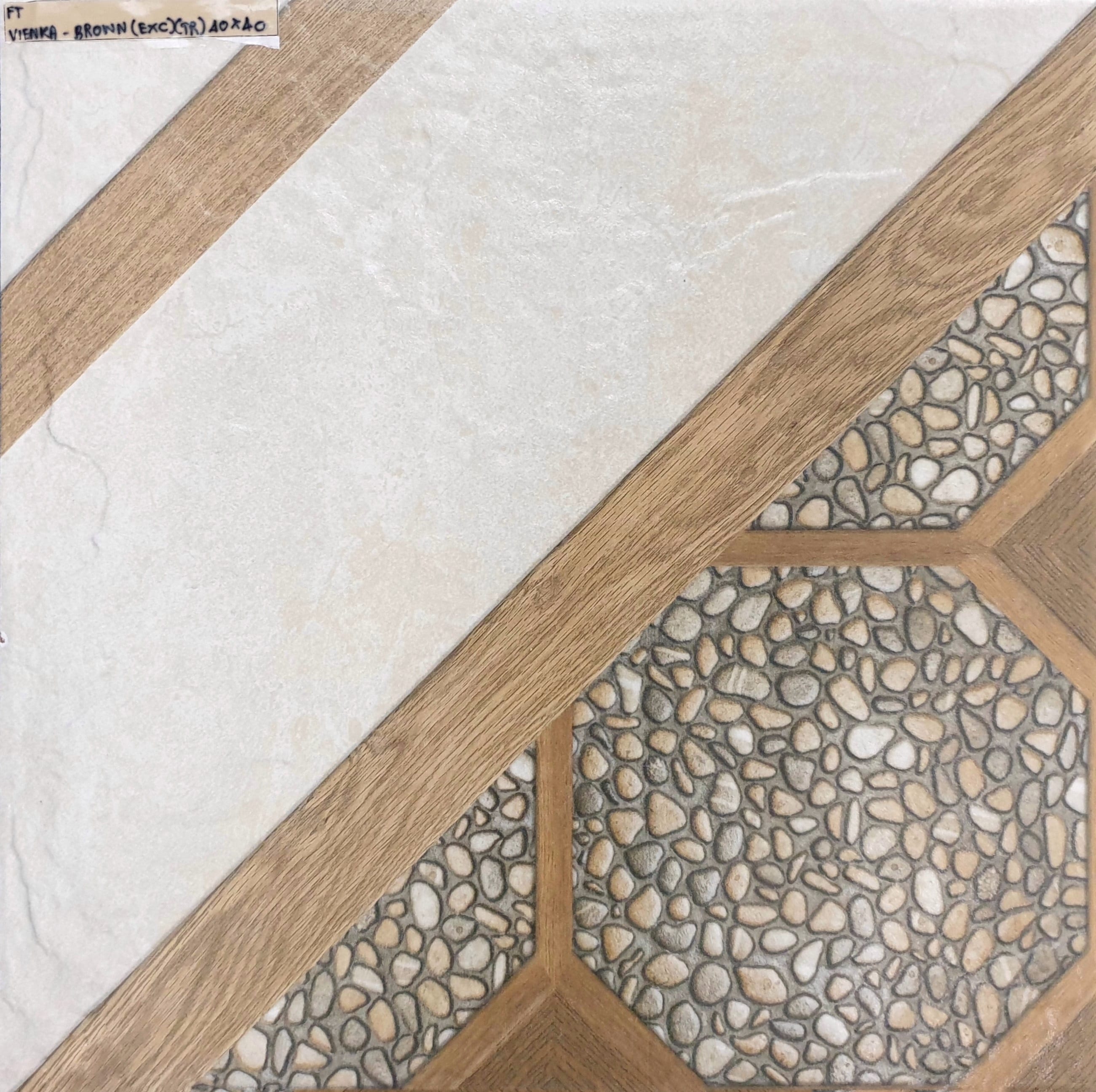 TARA FLOORTILE 40X40CM VIENKA-BROWN 0.96M2