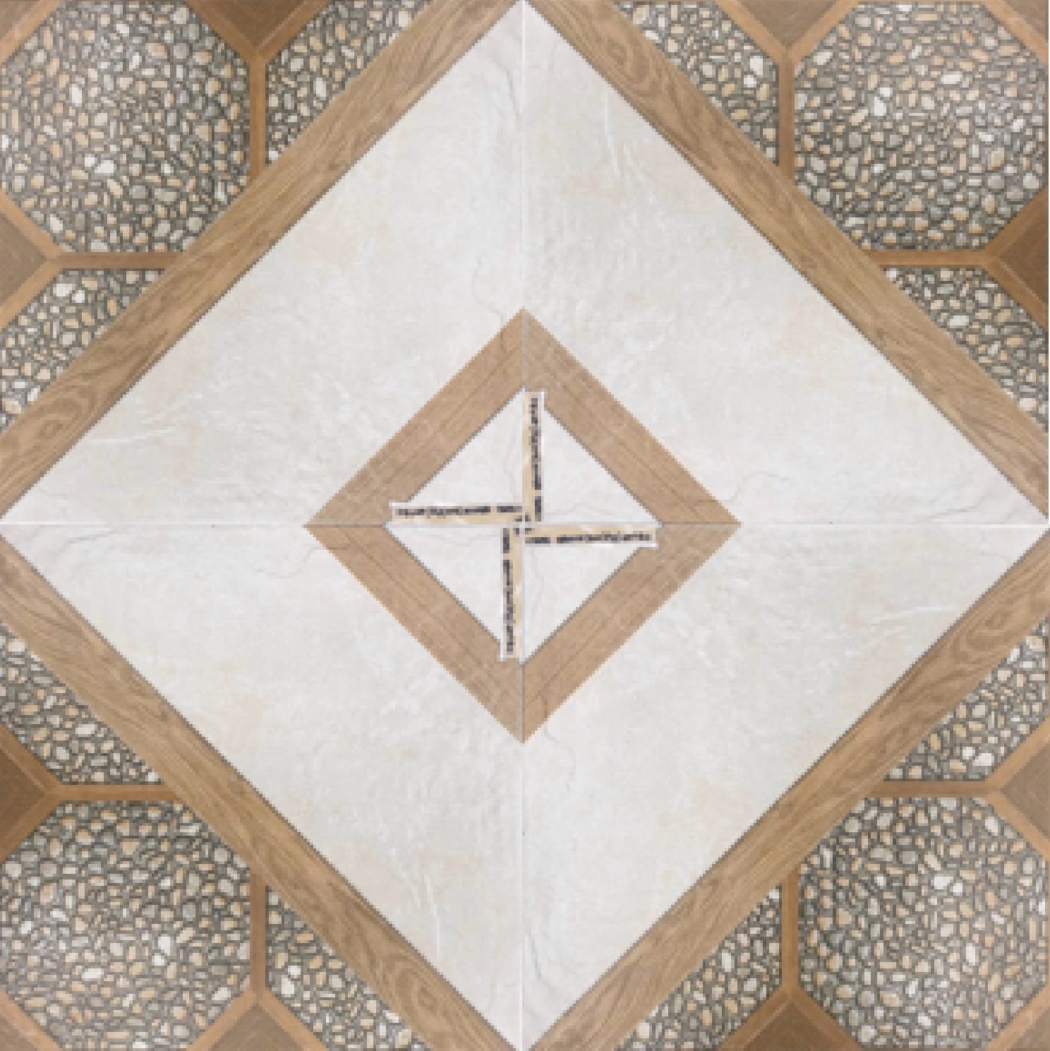 TARA FLOORTILE 40X40CM VIENKA-BROWN 0.96M2
