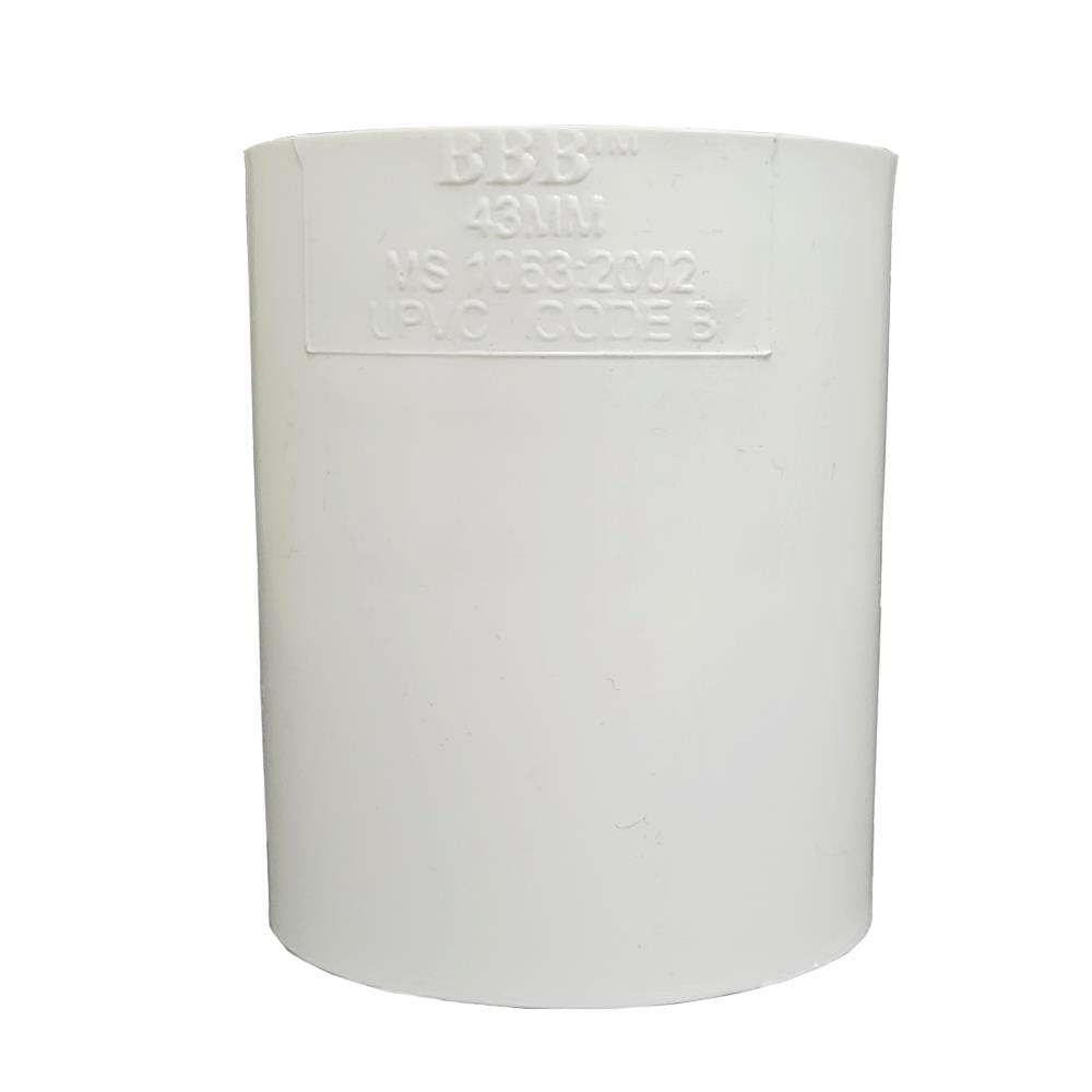 ATKC UPVC FITTINGS STRAIGHT COUPLING 1 1/2" 40MM
