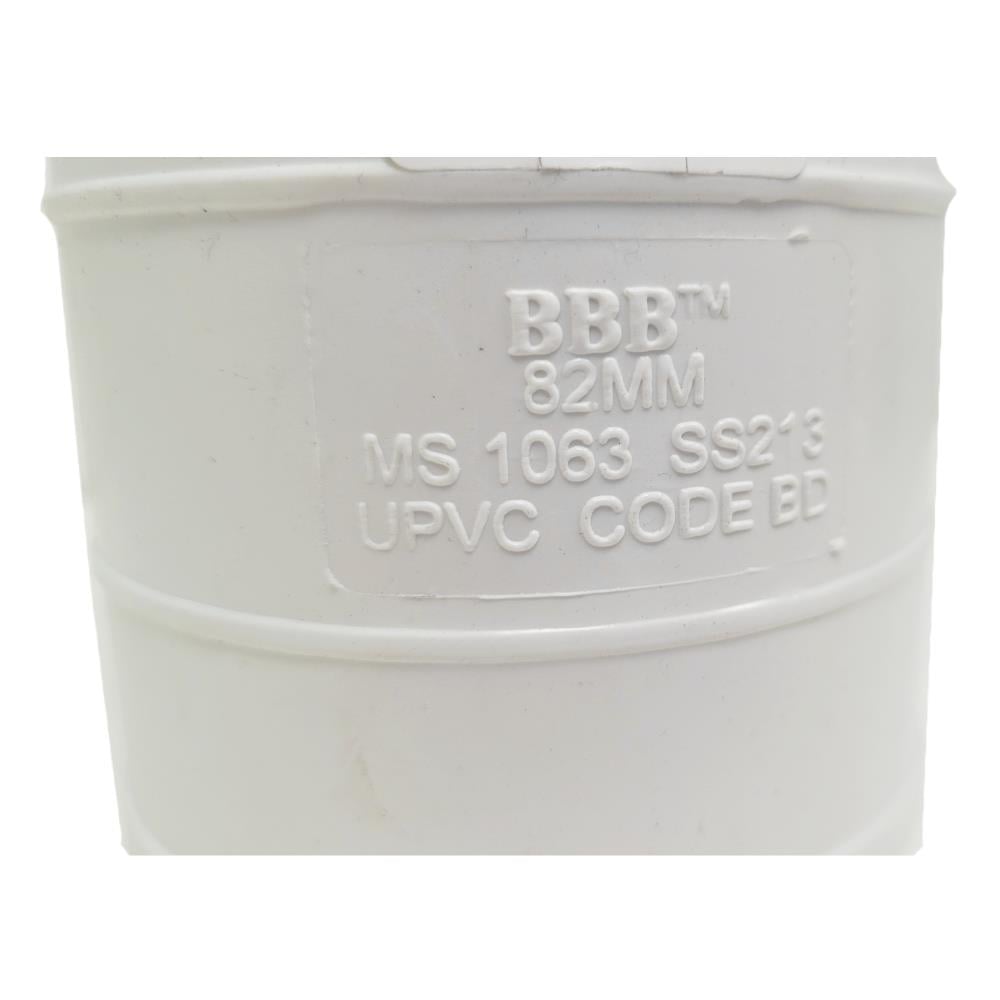 ATKC UPVC FITTINGS STRAIGHT COUPLING 3" 82MM