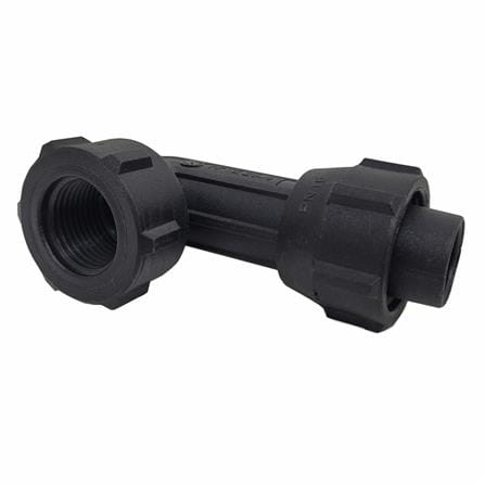 HANSEN POLY FEMALE THREAD ELBOW 25MM x 1/2"