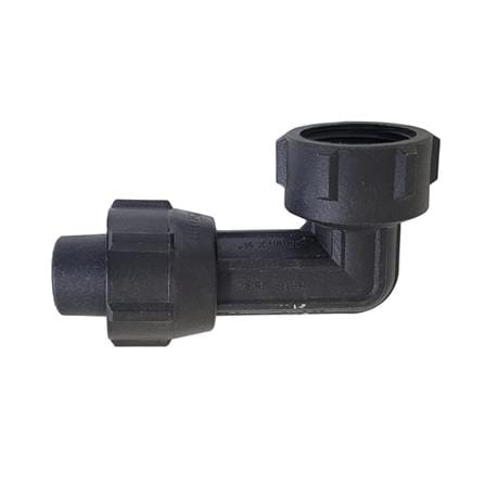 HANSEN FITTING POLY FEMALE THREAD ELBOW BEND 25MM x 3/4"
