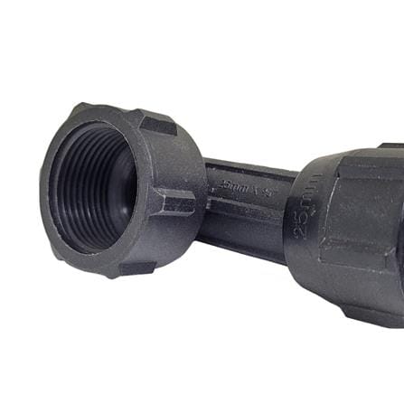 HANSEN FITTING POLY FEMALE THREAD ELBOW BEND 25MM x 3/4"