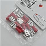 CONNECTOR SPADE (F) 6.6MM RED 12S ZEATAR