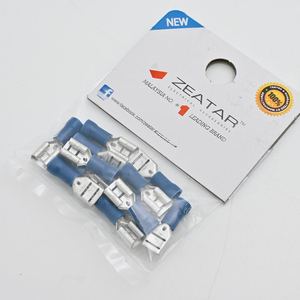 CONNECTOR SPADE(F) 6.6MM BLUE 12S ZEATAR