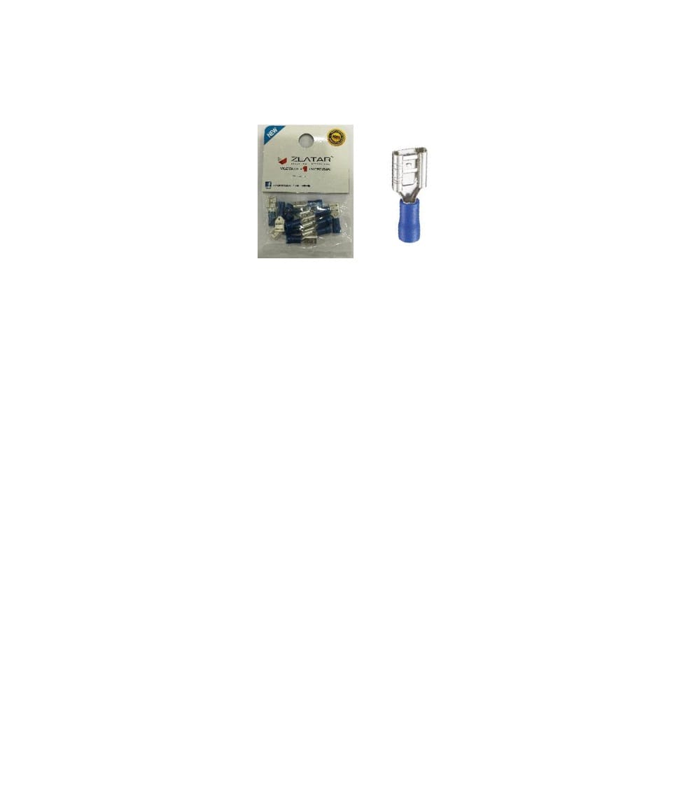 CONNECTOR SPADE(F) 6.6MM BLUE 12S ZEATAR