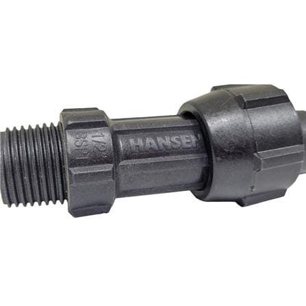 HANSEN FITTING MALE THREADED ADAPOTER 25MM x 1/2"