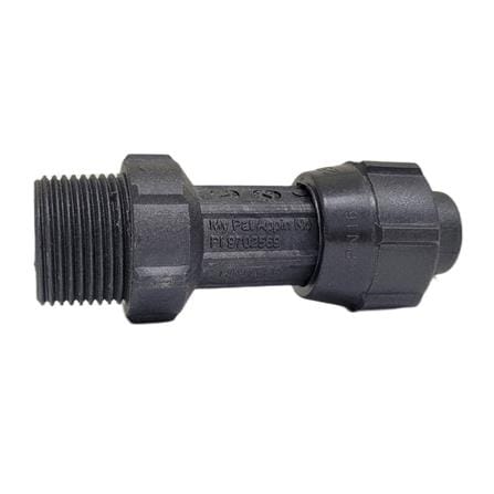HANSEN POLY FITTING MALE THREAD ADAPTOR 25MM x 3/4"