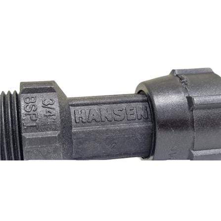 HANSEN POLY FITTING MALE THREAD ADAPTOR 25MM x 3/4"