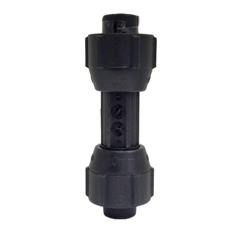 HANSEN POLY FITTING STRAIGHT EQUAL COUPLING 20MM x 20MM