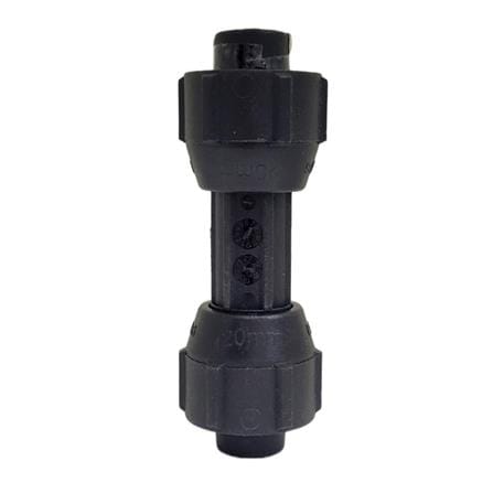 HANSEN POLY FITTING STRAIGHT EQUAL COUPLING 20MM x 20MM