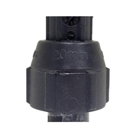 HANSEN POLY FITTING STRAIGHT EQUAL COUPLING 20MM x 20MM