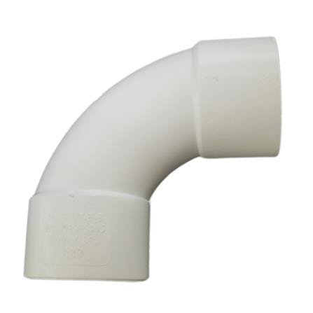 ATKC UPVC FITTINGS SWEEP BEND 1 1/4" 32MM WHITE