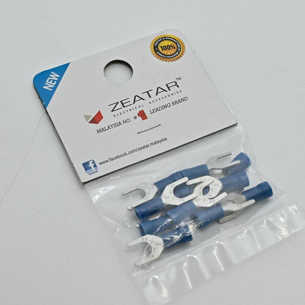 CONNECTOR FORK 5.3MM BLUE 12S ZEATAR