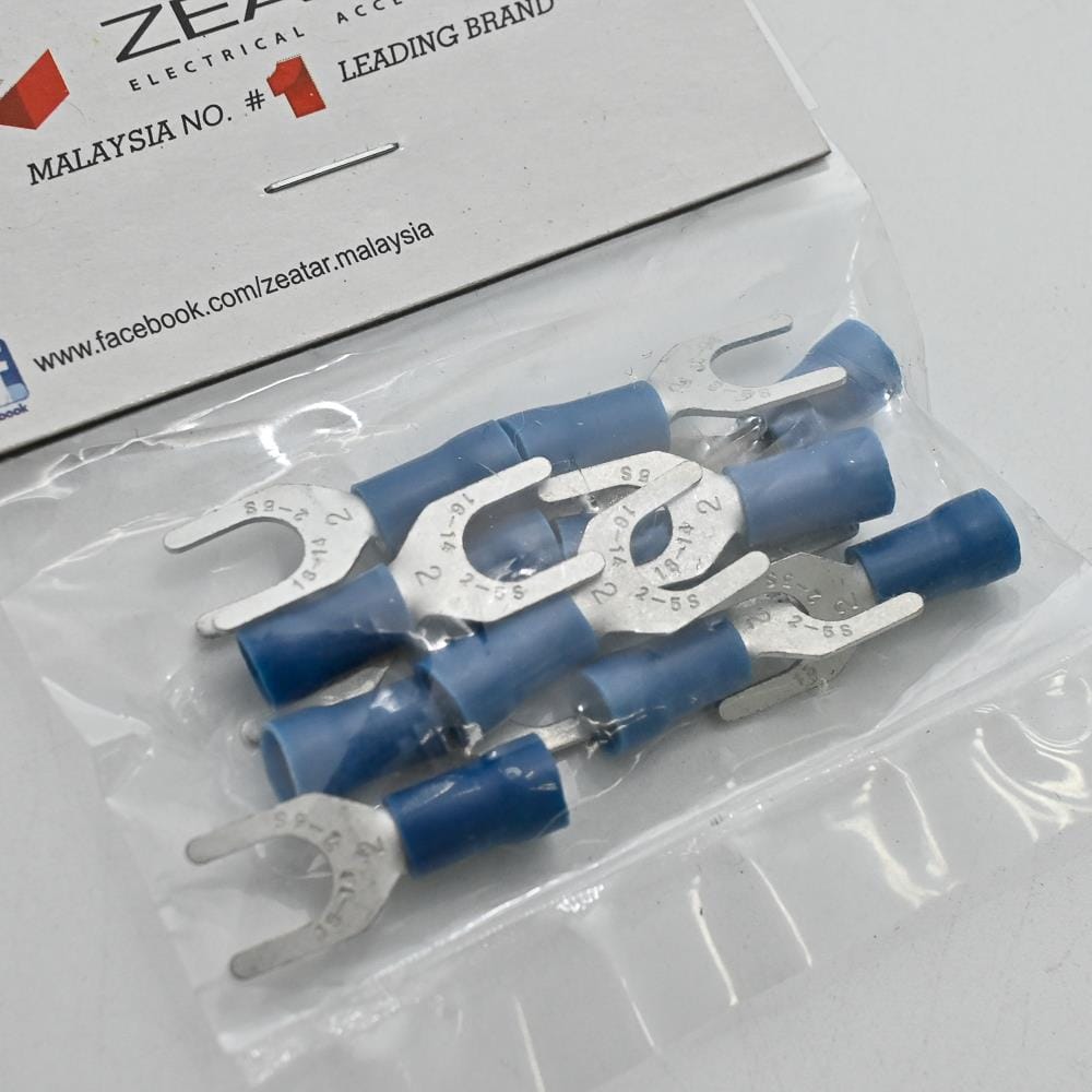CONNECTOR FORK 5.3MM BLUE 12S ZEATAR