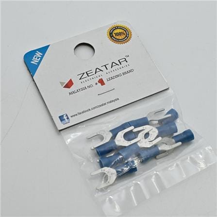 CONNECTOR FORK 5.3MM BLUE 12S ZEATAR