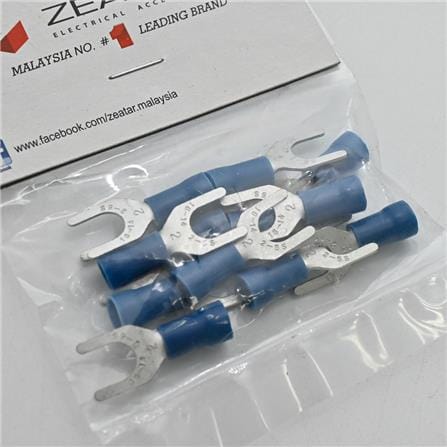 CONNECTOR FORK 5.3MM BLUE 12S ZEATAR