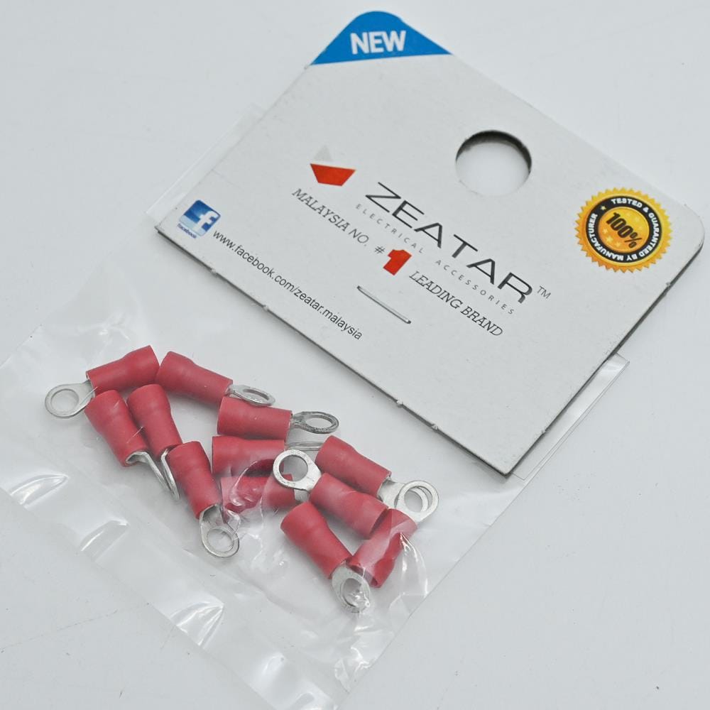 CONNECTOR RING 3.7MM RED 12S ZEATAR