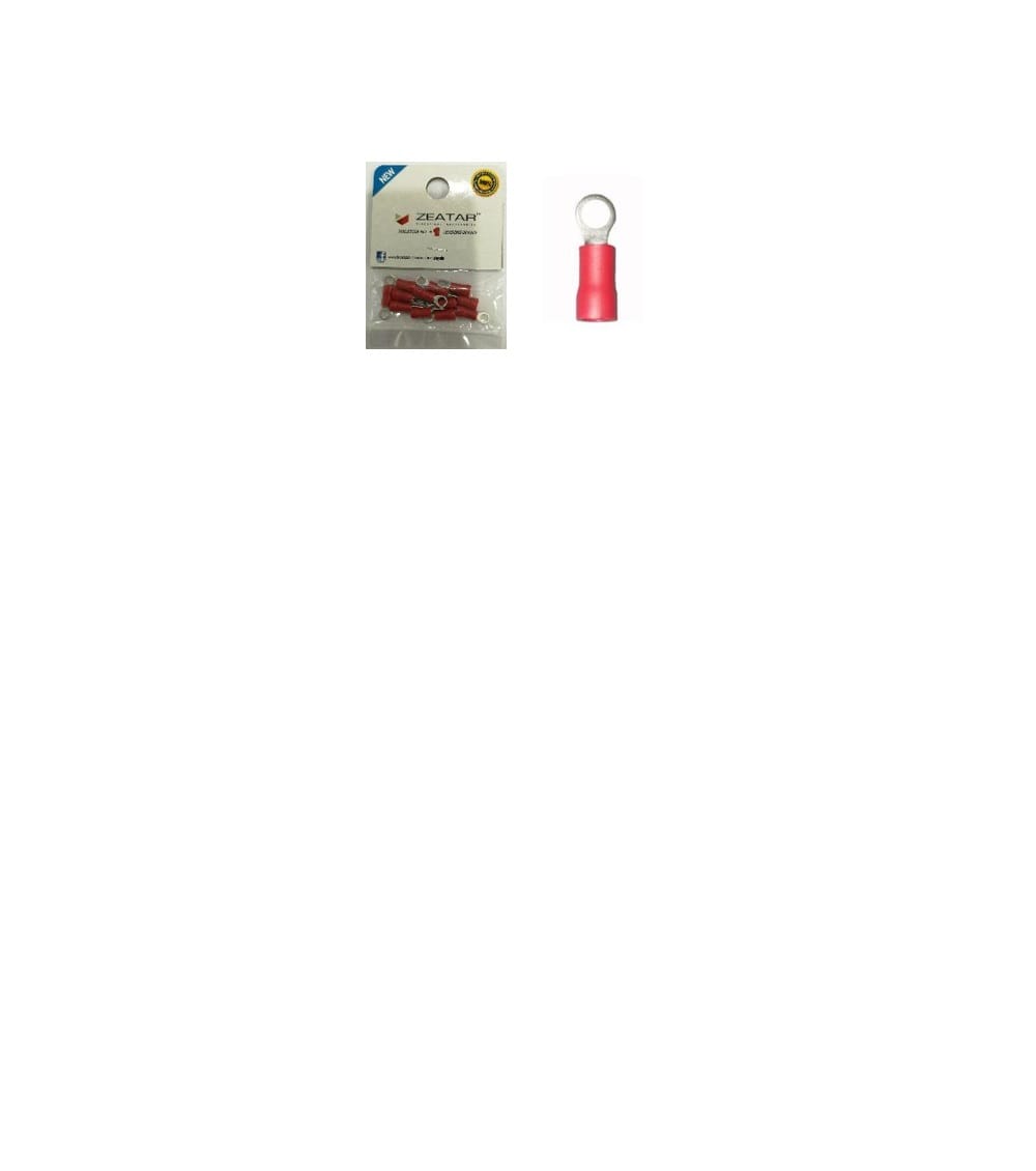 CONNECTOR RING 3.7MM RED 12S ZEATAR
