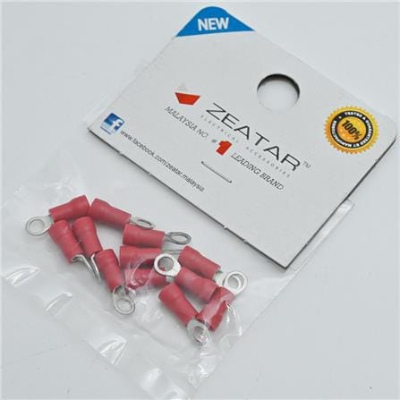 CONNECTOR RING 3.7MM RED 12S ZEATAR