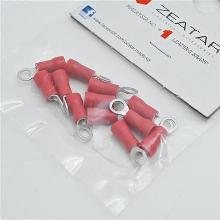 CONNECTOR RING 3.7MM RED 12S ZEATAR