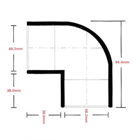 ATKC PVC FITTING EQUAL ELBOW(THICK) 1 1/2" 40MM