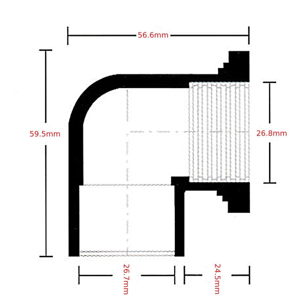ATKC PVC FITTING  P/T ELBOW 3/4" (20MM)