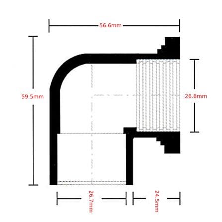 ATKC PVC FITTING  P/T ELBOW 3/4" (20MM)