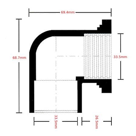 ATKC PVC FITTING  P/T ELBOW 1" (25MM)