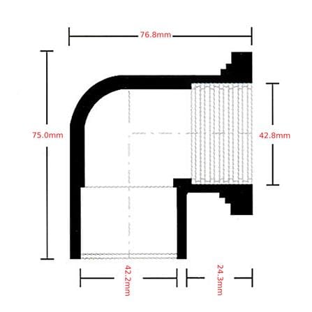 ATKC PVC FITTING P/T ELBOW 1 1/4" (32MM)