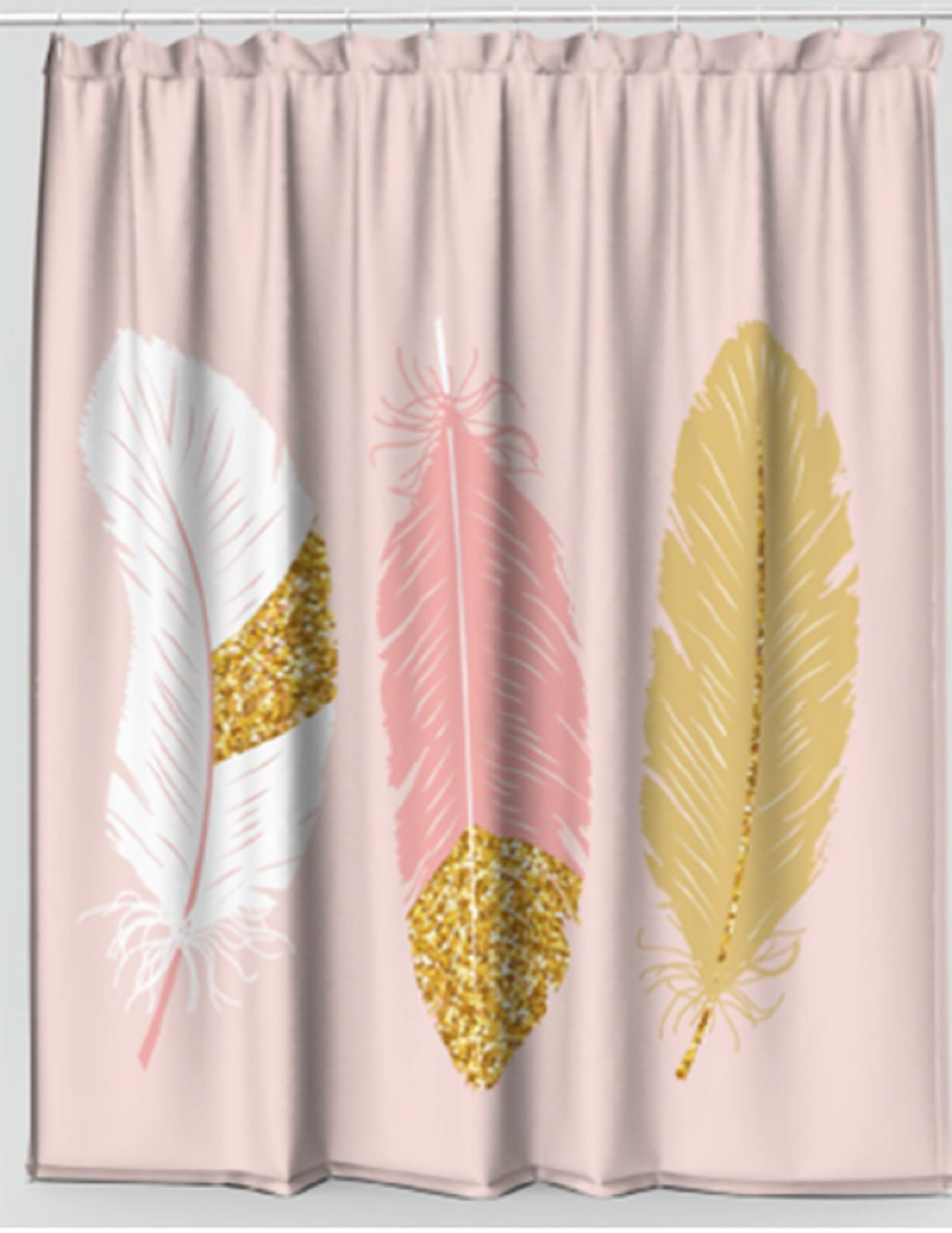 POLYESTER SHOWER CURTAIN MOYA SC3461A FEATHER 180x180CM.