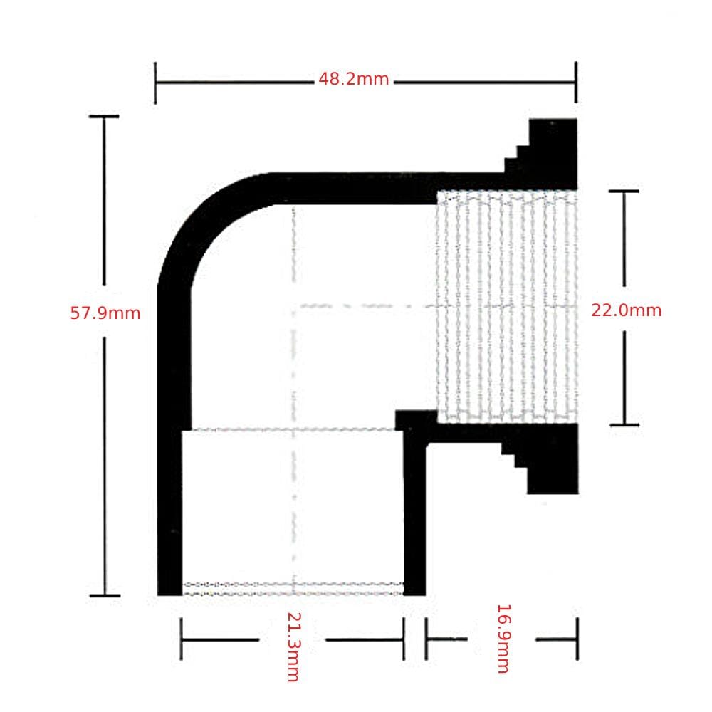 ATKC PVC FITTING P/T ELBOW 1/2" (15MM)