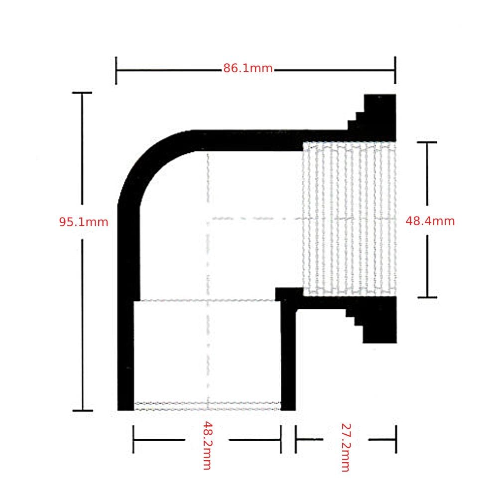 ATKC PVC FITTING P/T ELBOW 1 1/2" (40MM)