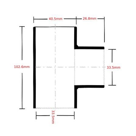 ATKC PVC FITTING EQUAL TEE 1" (25MM)