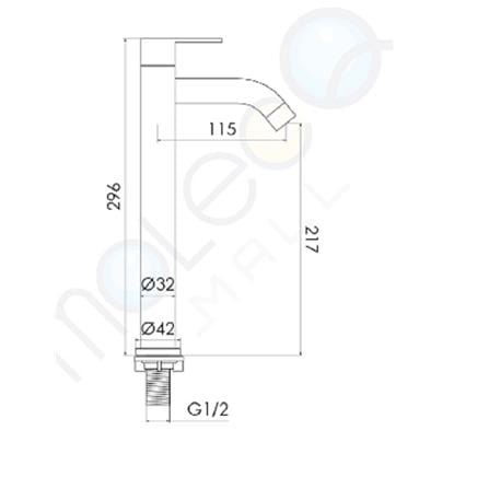 FILTON BASIN FAUCET WATER TAP COUNTER MOUNTED TF-TB1003S SS304