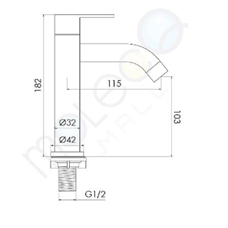 FILTON BASIN FAUCET WATER TAP COUNTER MOUNTED TF-C1016S SS304