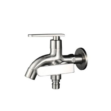 MODERN DEPOT SHANK FAUCET WALL TAP 2WAY W/HOSE TF-STW-02 SS304