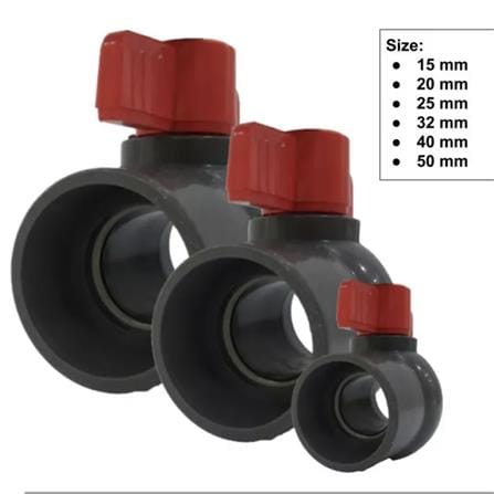 ATKC PVC COMPACT BALL VALVE 1" SOCKET END