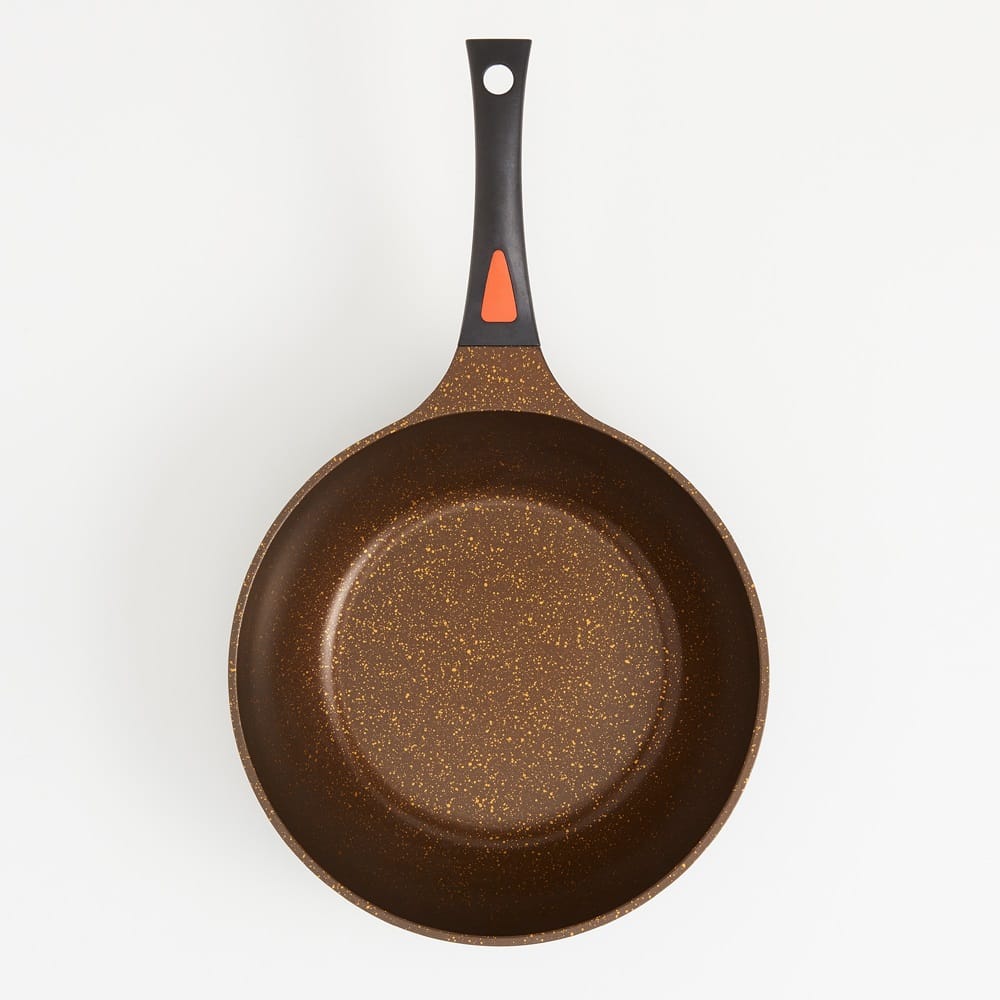 AIMEDIA JAPAN DEEP FRYPAN IH GOLD MARBLE 100K 28CM