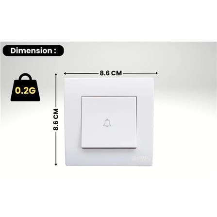 SELAMAT 10A 250V 1 GANG BELL SWITCH MQ8101-BELL WHITE
