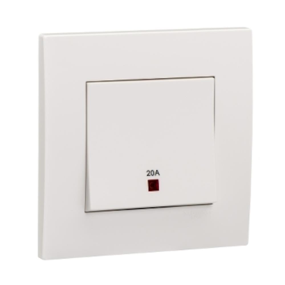 20A 1 GANG SWITCH SELAMAT MQ8101-20A WHITE