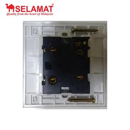 SELAMAT 20A 250V 1 GANG DOUBLE POLE SWITCH MQ8101-20A WHITE