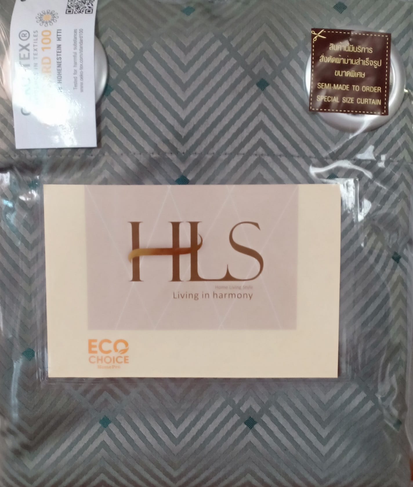HLS ZOOMA EYELET CURTAIN 140X250 GREEN