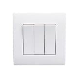 SELAMAT 10A 250V 3 GANG 1 WAY SWITCH MQ8103-1W WHITE
