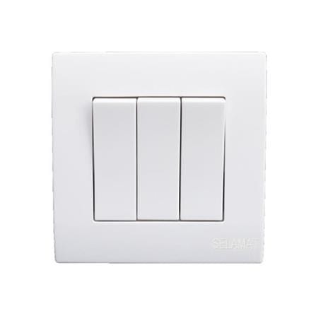 16A 3 GANG 1 WAY SWITCH MQ8103-1W SELAMAT