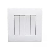 16A 4 GANG 1 WAY SWITCH MQ8104-1W SELAMAT