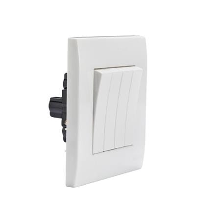 16A 4 GANG 1 WAY SWITCH MQ8104-1W SELAMAT