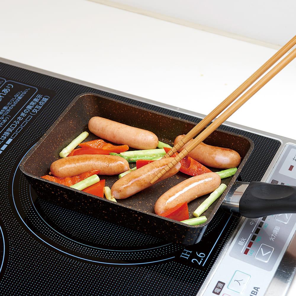 AIMEDIA JAPAN FRYPAN TAMAGOYAKI IH GOLD MARBLE